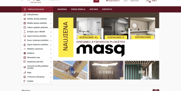 Plataforma PrestaShop B2B optimizada para el principal proveedor de paneles de construcción.