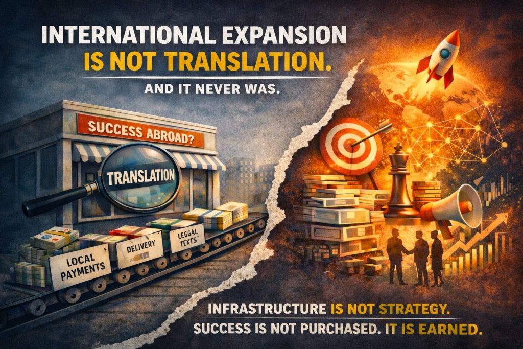 La Expansión Internacional no es Traducción. Y Nunca lo Fue.